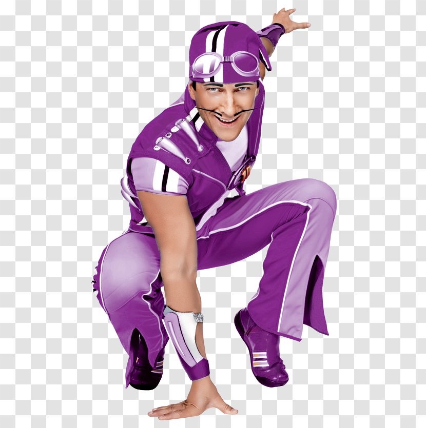 Sportacus Who? Stephanie Robbie Rotten Character - Purple - Actor Transparent PNG
