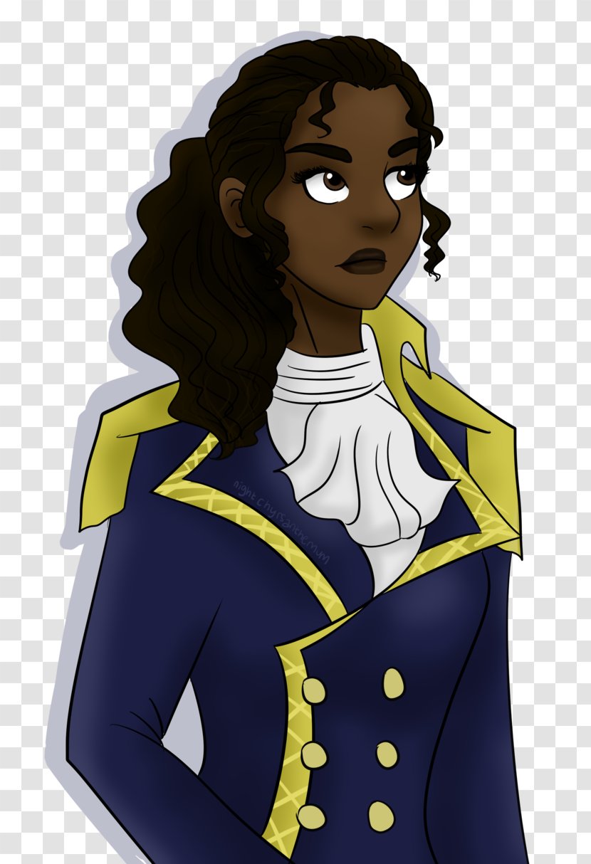 Hamilton Female Drawing Guns And Ships - Cartoon - 3c Digital Transparent PNG