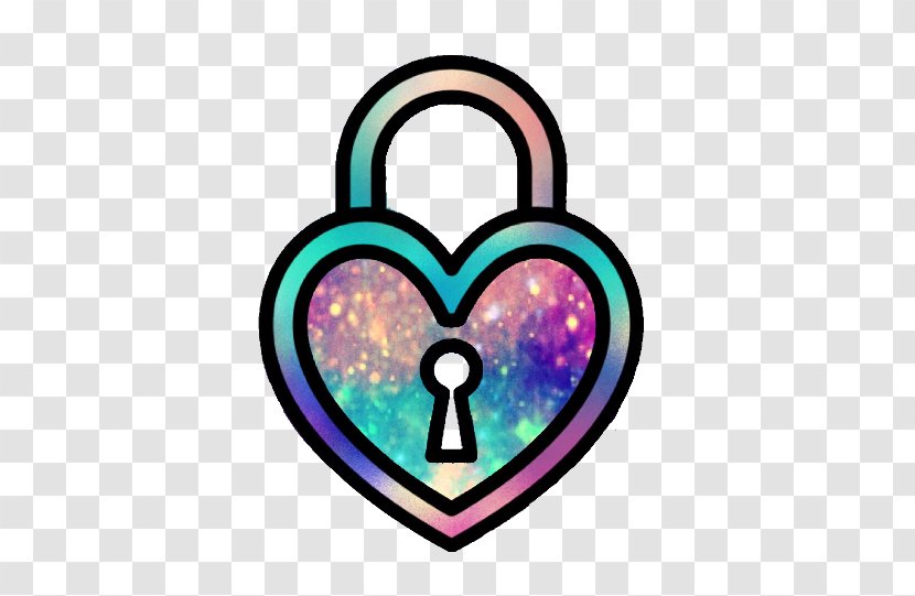 Love Heart Symbol - Purple - Lock Transparent PNG