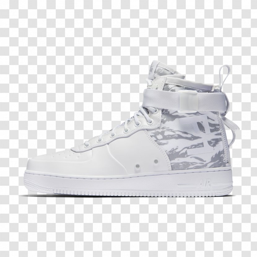 Nike SF Air Force 1 Mid Men's Top Sneakers,white Mens Sports Shoes - Footwear Transparent PNG