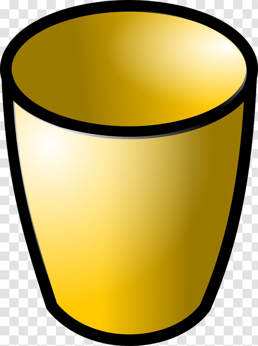 Waste Container Cartoon Clip Art - Golden Cup Transparent PNG