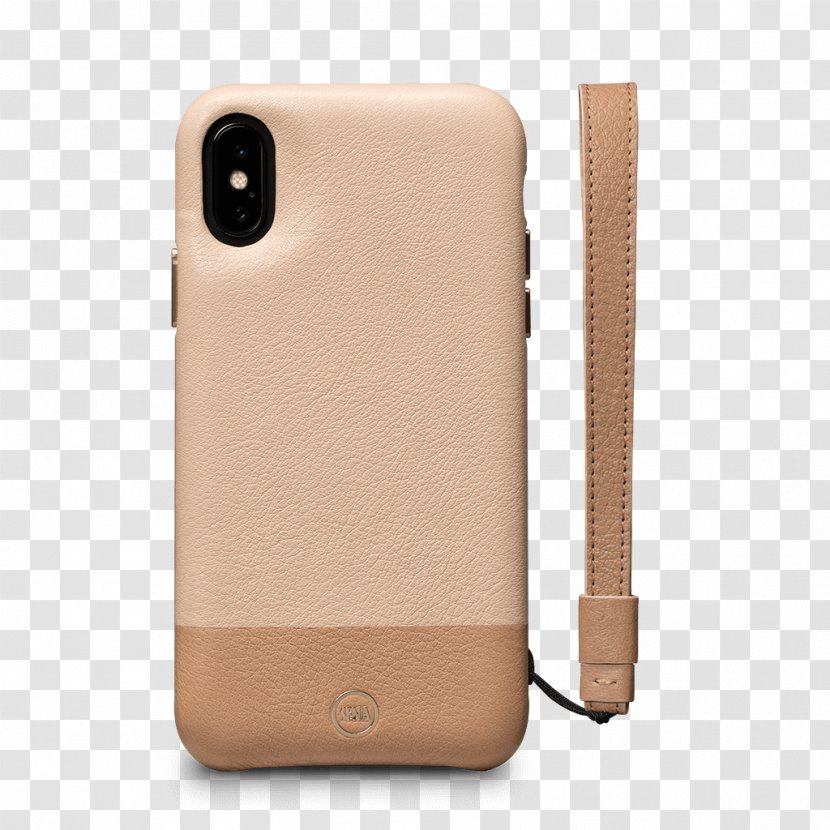 IPhone X Nappa Leather Sena Cases Mobile Phone Accessories - Beige - Arrière Plan Transparent PNG