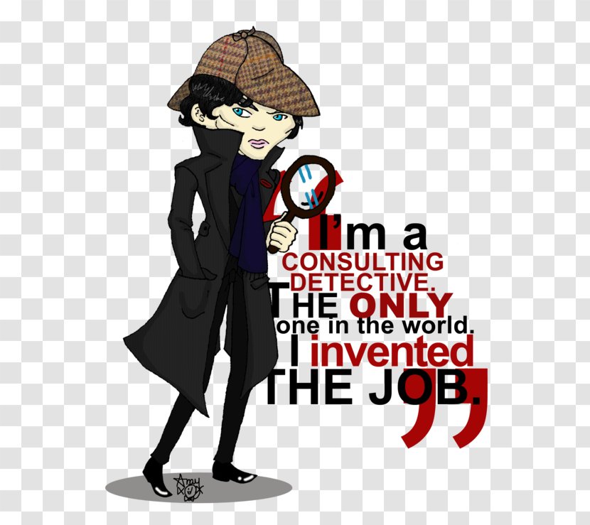 Human Behavior Poster Cartoon Character - Sherlock Holmes Hat Transparent PNG