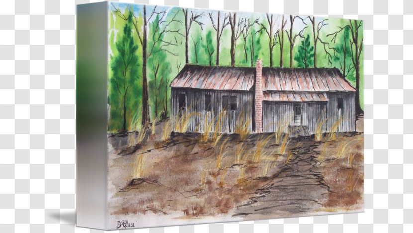 Watercolor Painting House Barn - Grass Transparent PNG