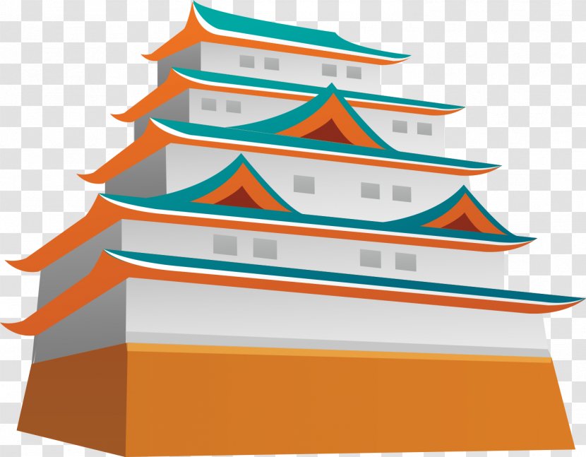 Osaka Castle Vector Graphics Clip Art Illustration Stock.xchng - Pagoda - Beijing Cartoon Transparent PNG