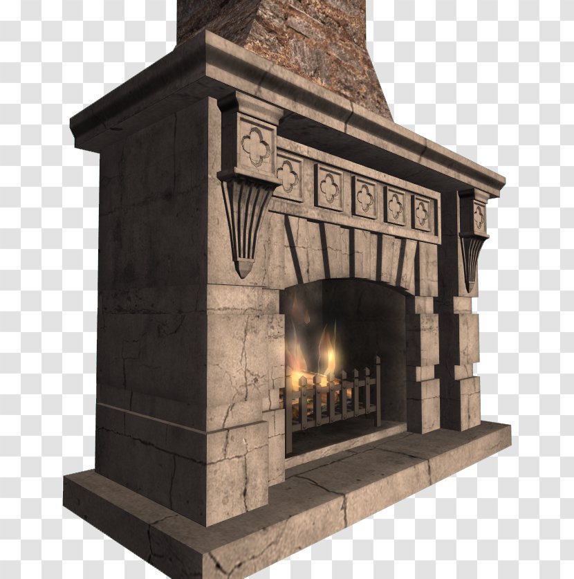 Middle Ages Fireplace Hearth Chimney Masonry Oven - Castle - Garland Transparent PNG