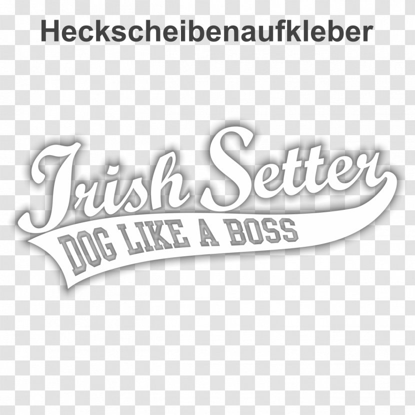 Logo Boxer Jack Russell Terrier Text Font - Irish Setter Transparent PNG
