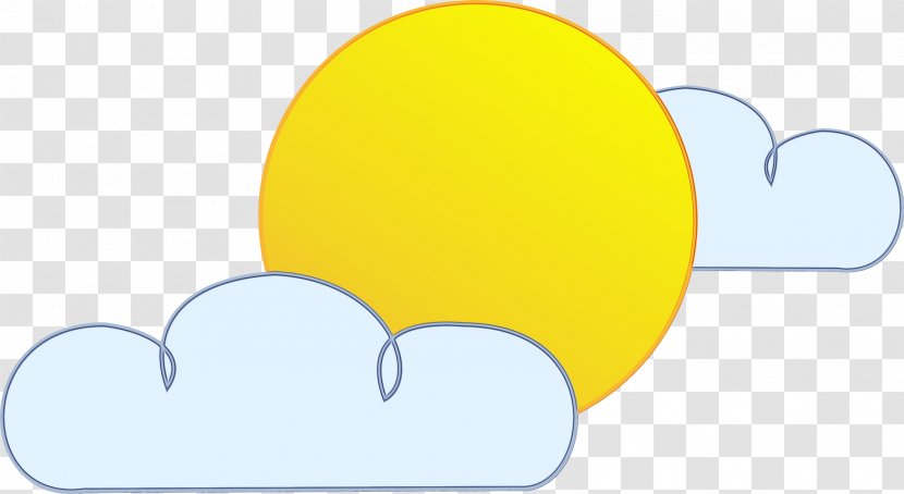 Yellow Clip Art Cloud Heart Transparent PNG