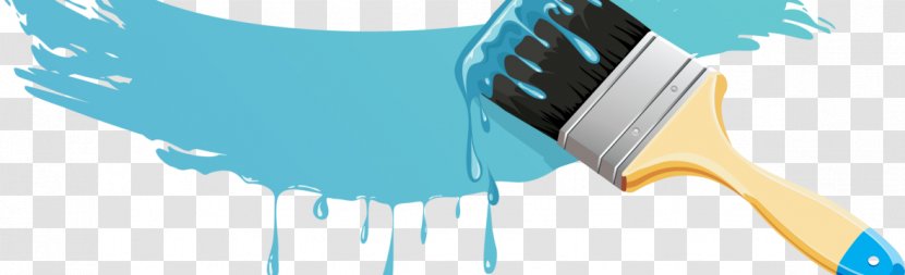 Paint Brushes Vector Graphics Clip Art - Paintbrush Clipart Blue Transparent PNG