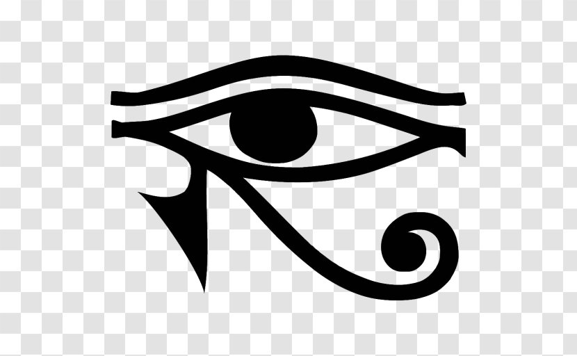 Eye Of Horus Ra Egyptian Symbol - Hieroglyphs Transparent PNG