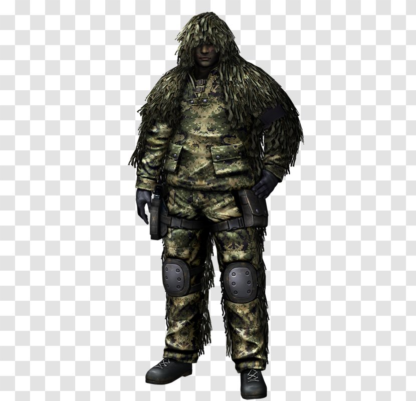 Ghillie Suits Military Camouflage Soldier Combat Arms - Mercenary - Cenario Transparent PNG
