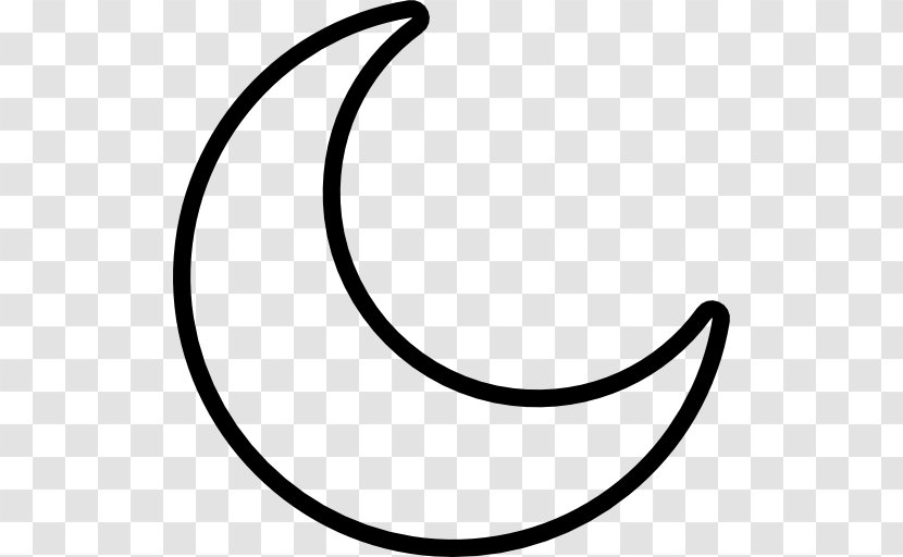 Lunar Phase Moon Crescent Clip Art - Line Transparent PNG