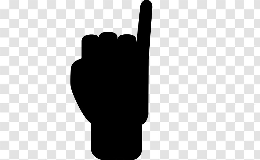 Thumb Signal Little Finger Middle - Hand - Fist Pump Silhouette Transparent PNG