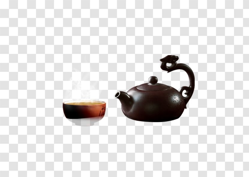 Longjing Tea Yum Cha Culture Fermented - Teapot - Elegant Transparent PNG