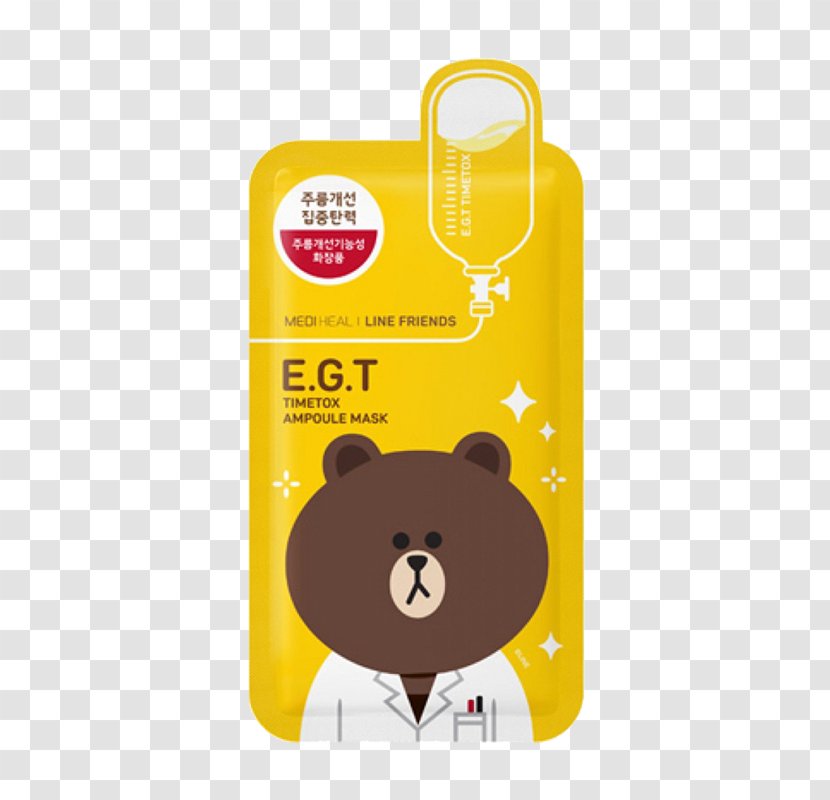 Mask-It Line Friends Skin Face - Mask Transparent PNG