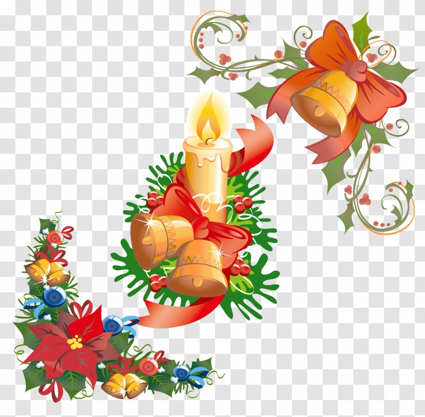 Santa Claus Christmas Ornament Gift Decoration - Petal - Bell Transparent PNG