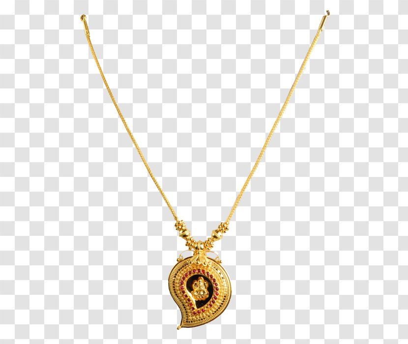 Locket Necklace Jewellery Kundan Mangala Sutra - Pendant Transparent PNG