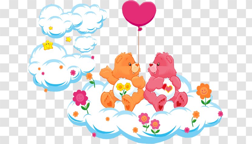 Care Bears Cozy Heart Penguin Bright Raccoon Lotsa Elephant - Cartoon Transparent PNG