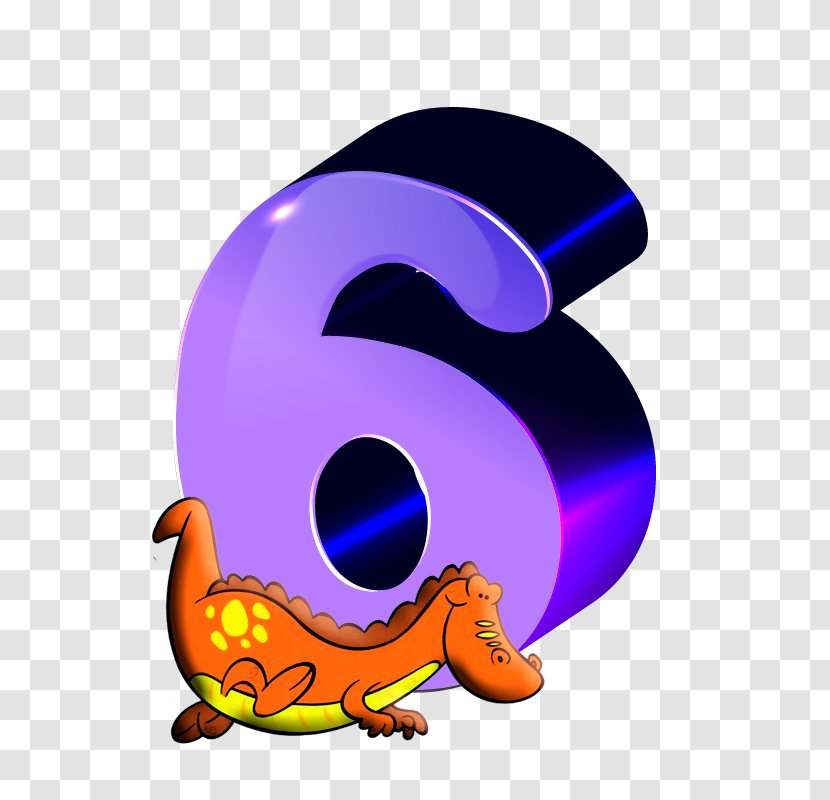 Infant Child Number Numerical Digit Dinosaur - Purple Transparent PNG