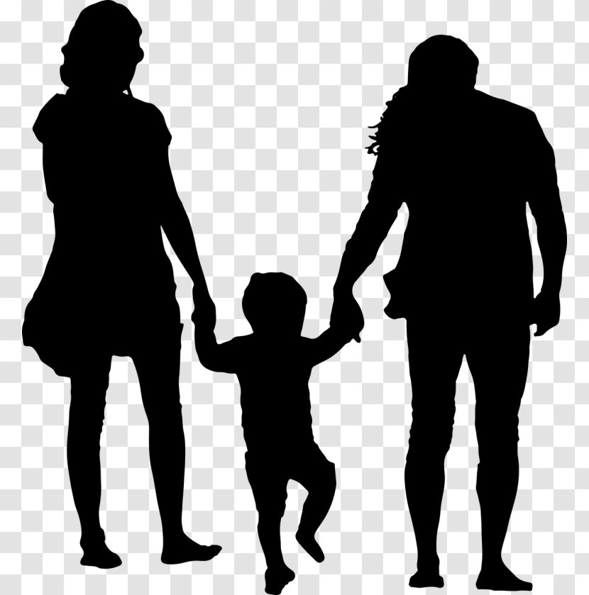 Family Drawing Silhouette - Human Transparent PNG