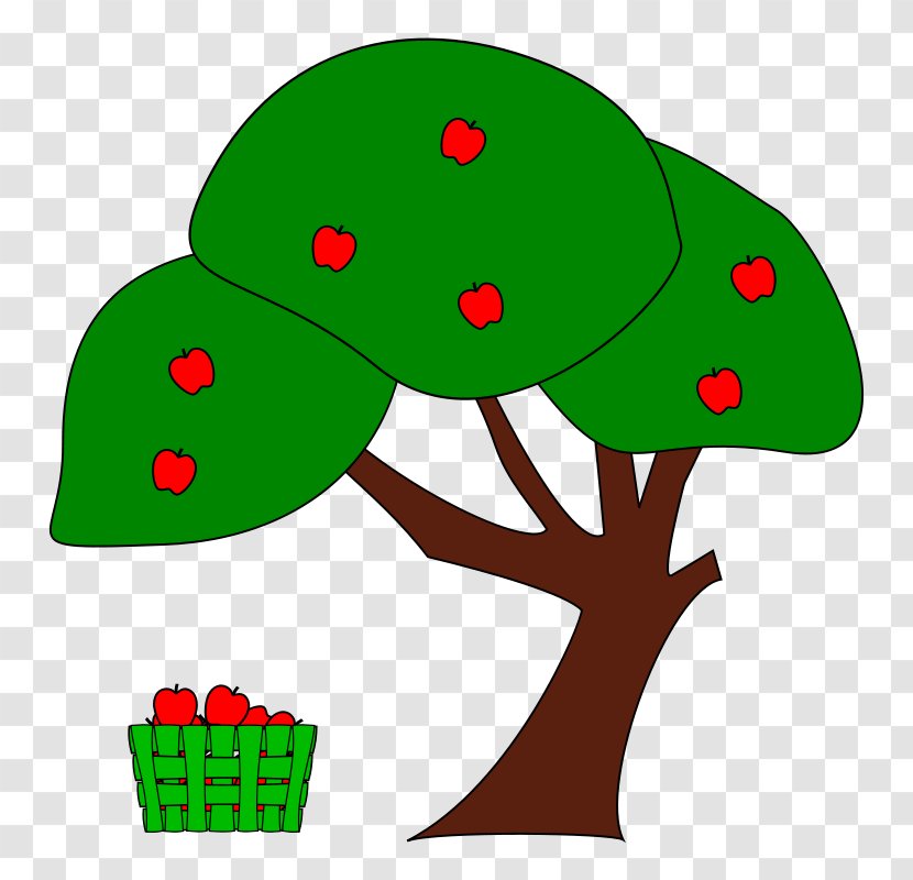 Apple Fruit Tree Clip Art - Picture Of Trees Transparent PNG