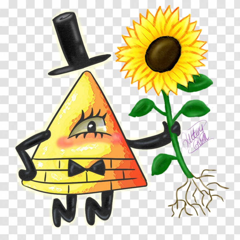 Bill Cipher Drawing Fan Art Character Animated Cartoon - Glittery Transparent PNG