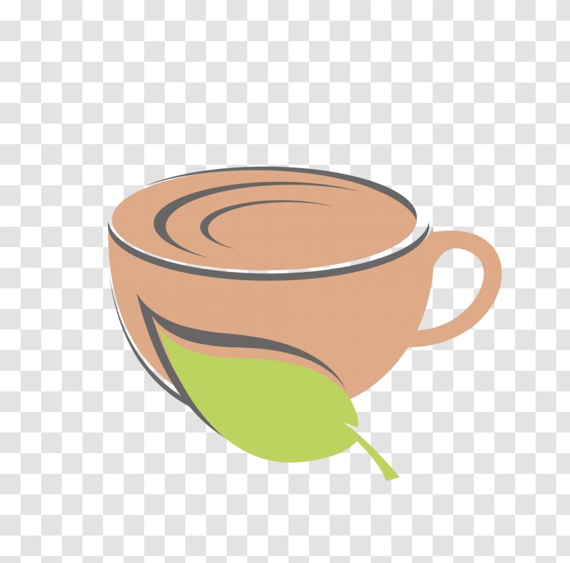 Cafe Coffee Cup Logo - Vector Transparent PNG