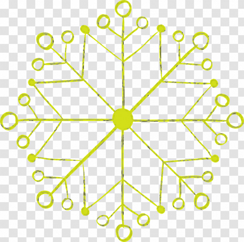 Green Yellow Line Circle Symmetry Transparent PNG