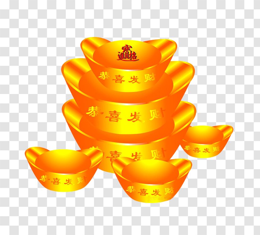 Gold Sycee Cash - Designer - Design Transparent PNG