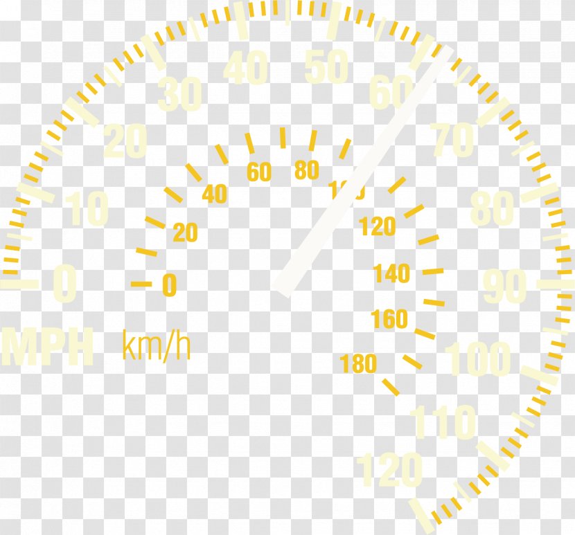 Line Point Angle White Pattern - Yellow - Vector Speed Dashboard Transparent PNG