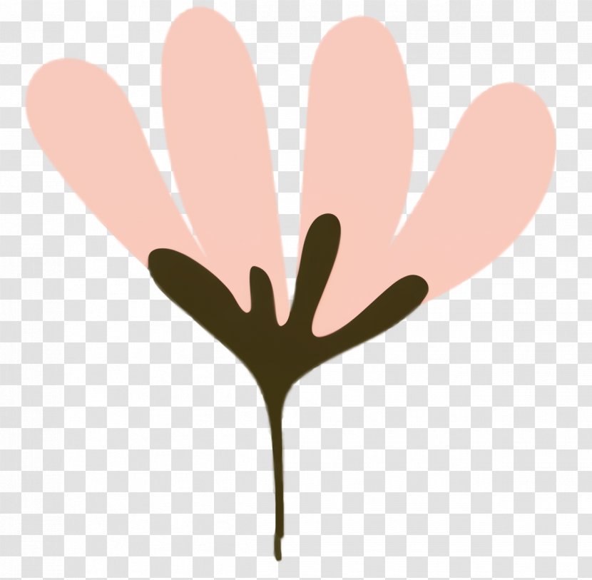 Pink Flower Cartoon - Petal - Gesture Tree Transparent PNG