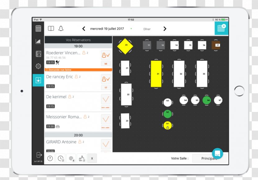Hotel Manager Hospitality Industry Restaurant IKentoo SA - Screenshot - Reservation Transparent PNG