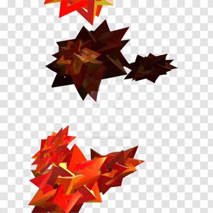 Maple Leaf Christmas Ornament Star Transparent PNG