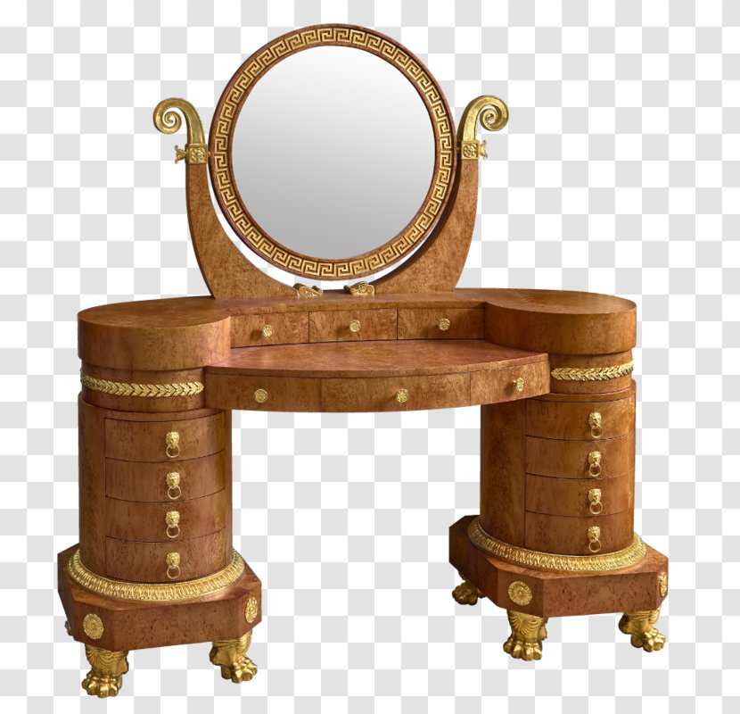 Table Furniture Lowboy Mirror Bedroom Transparent PNG