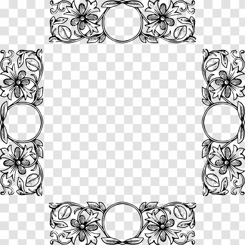 Line Art Visual Arts Black And White - Flower - Design Transparent PNG