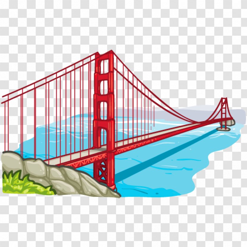 Golden Gate Bridge San Francisco Bay Clip Art - Fixed Link Transparent PNG