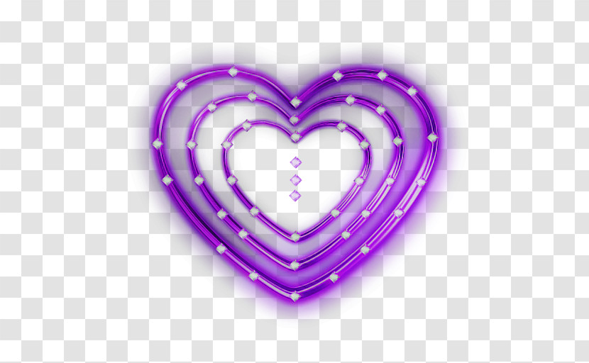 Heart Violet Purple Love Heart Transparent PNG
