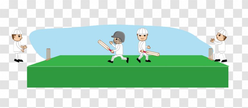 Schoolyard Cricket Illustration - Drawing - Play Baseball Together Transparent PNG
