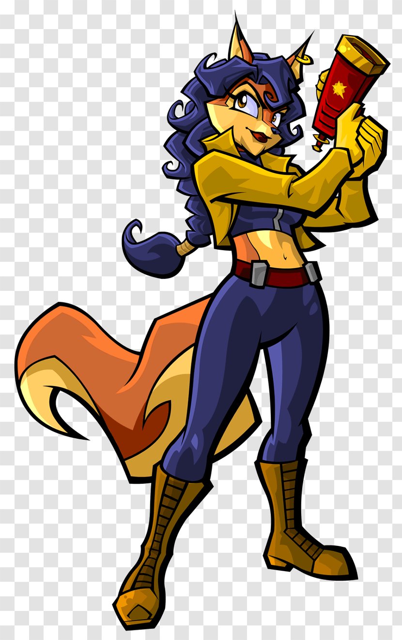 Sly Cooper And The Thievius Raccoonus Cooper: Thieves In Time Inspector Carmelita Fox Video Game Montoya - Cartoon Transparent PNG