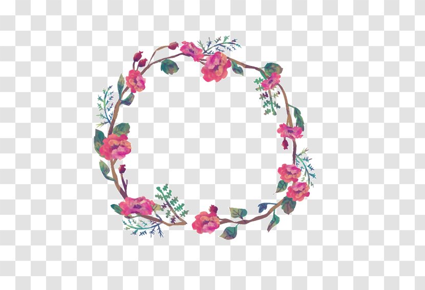 Flower Wreath Picture Frame Clip Art - Mug - Vintage Garland Transparent PNG