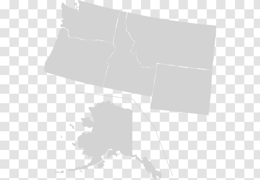 Anchorage Fairbanks Image Vector Graphics Map - Black And White Transparent PNG