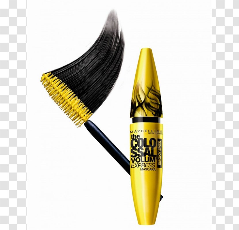 Maybelline Volum' Express The Colossal Mascara Cosmetics Lash Sensational Washable - Yellow - Falsies Push Up Drama Transparent PNG