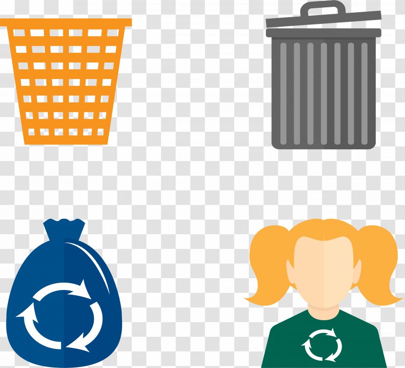 Recycling Waste Icon - Dumpster - Grid Trash Can Transparent PNG