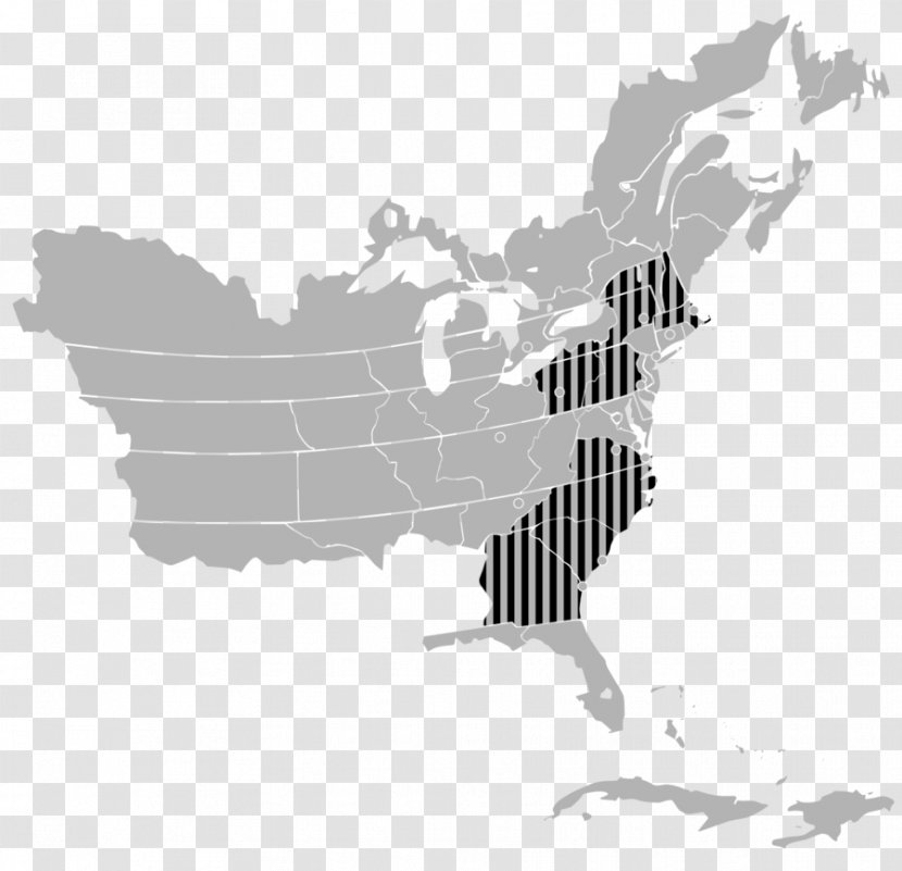 Art New England Map - North America - Silhouette Transparent PNG