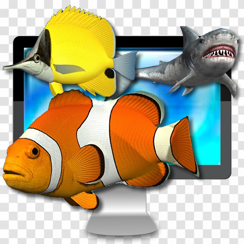 Screensaver Desktop Wallpaper Waterfall Live Fish Metaphor - Hologram Transparent PNG