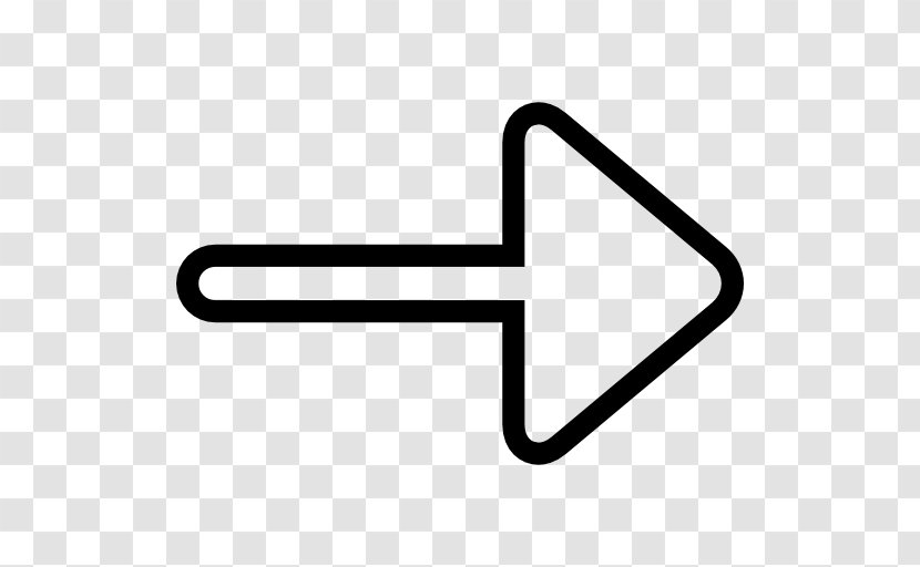 Arrow Symbol Bow Archery - Black - Right Transparent PNG