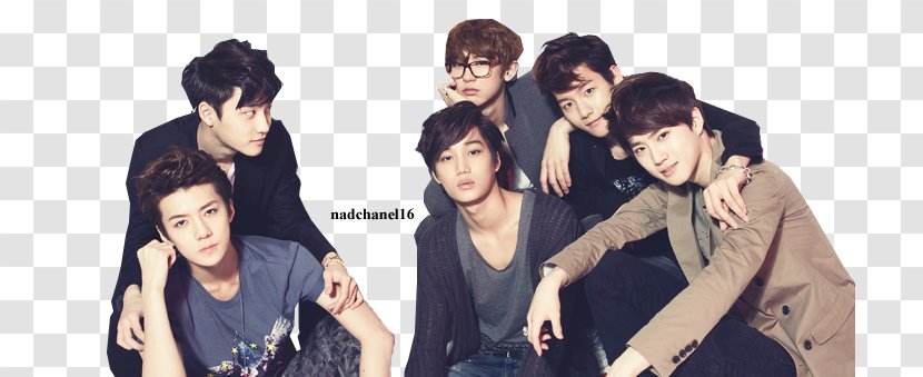 EXO-K Mama K-pop Photo Shoot - Watercolor - Silhouette Transparent PNG