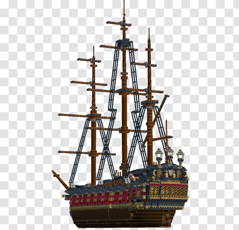 Ship Of The Line Brigantine Galleon Barque First-rate - Fullrigged Transparent PNG