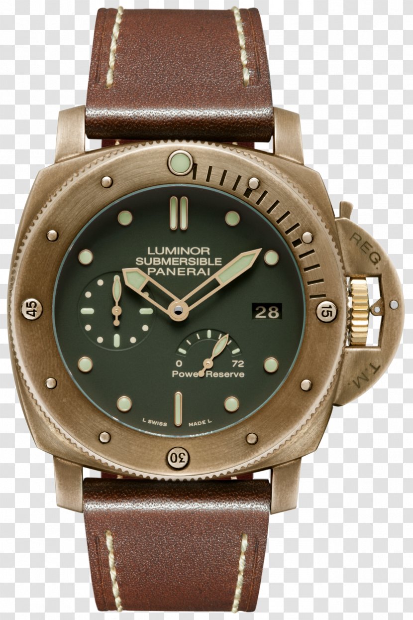 Panerai Men's Luminor Marina 1950 3 Days Concord Watch Bronze - Strap Transparent PNG