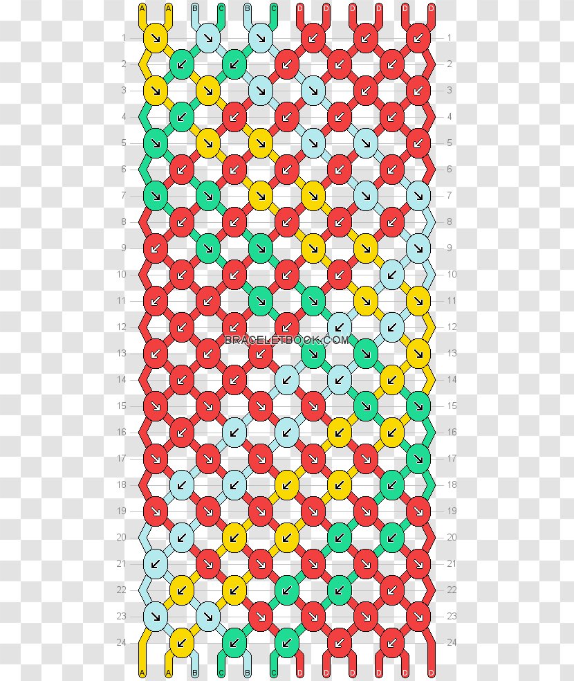 Friendship Bracelet String Pattern - Yarn Transparent PNG